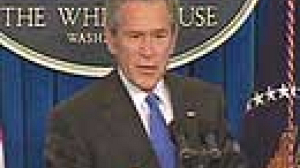 Bush says Hamas must renounce violence