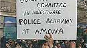 Manifestations contre Ehud Olmert