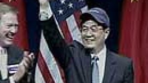 Le président chinois rencontre George Bush