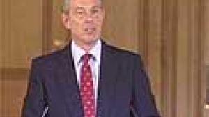 Blair refuses to set departure timetable