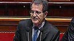 Le vote de confiance du président du Conseil Romano Prodi.