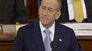 Israel’s Olmert outlines vision to US Congress