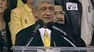 Grande manifestation pour Obrador au Mexique