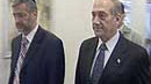 Ehud Olmert menace