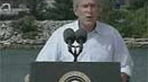 Bush calls for sustainable solution to Lebanon crisis