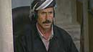 Saddam Hussein face-to-face with witness of gas attacks
