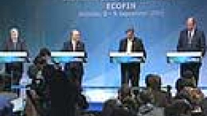 Ecofin meeting upbeat about euro zone economy