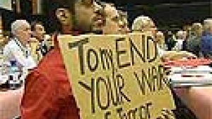 Blair booed by unions