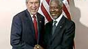 Annan bids farewell to UN General Assembly
