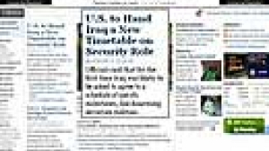 Washington draws up timetable for Iraq