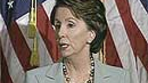 Future présidente de la Chambre des représentants, Nancy Pelosi incarne la volonté de changement