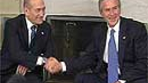 Bush and Olmert press for sanctions against Iran