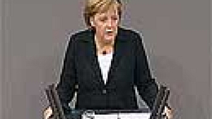 Merkel marks first year in office
