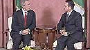 Diplomatic row greets Bush in Jordan
