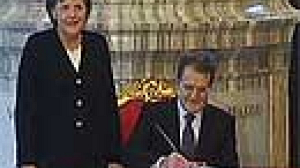 Merkel et Prodi célèbrent les 50 ans du Traité de Rome