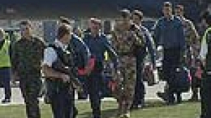 British captives arrive back in the UK from Iran