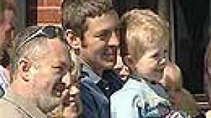 Freed marines and sailors reunited with their families