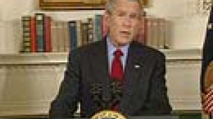 Bush gives reaction to Virginia massacre.