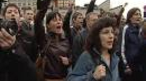 Estonian clashes over communist monument