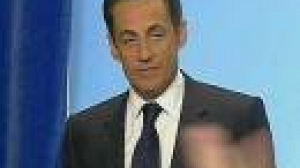 Sarkozy focuses on foreign policy in victory speech