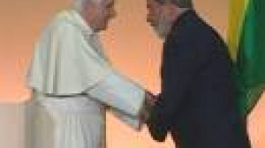 Pope delivers strong message on arrival in Brazil