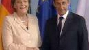 A peine entré en fonctions, Nicolas Sarkozy à Berlin