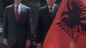 America-friendly Albania lavishes tributes on Bush