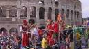 Gay pride marchers in Rome demand rights