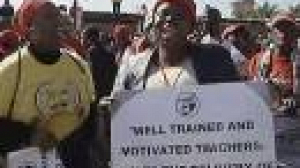 Three week strike in South Africa goes on