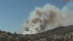 Tourists evacuated as forest fires threaten