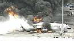 All accounted for after plane fire at Japan airport