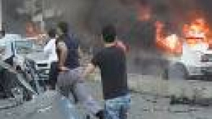 Anti-Syrian blast caught on amateur video