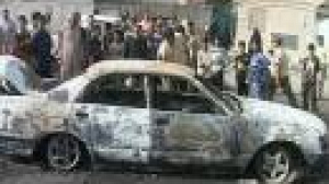 Two babies are reported to be among the victims of American air strikes in Baghdad this morning.