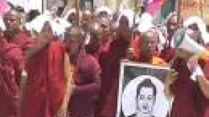 Manifestation de moines au Myanmar