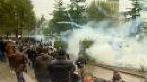 Georgian police disperse anti-government demo