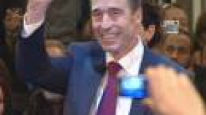 Rasmussen celebrates a record third term