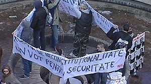 Romanians protest secret police ruling