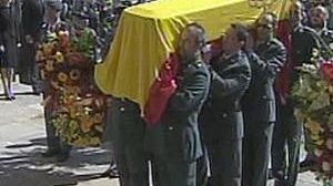 Dernier hommage en Espagne au garde civil tué mercredi lors d’un attentat attribué à l’ETA