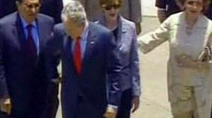 Bush meets Palestinian and Egyptian leaders