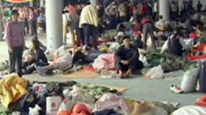 Quake survivors move to make-shift ‘cities’