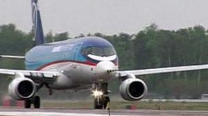 Russian Sukhoi regional jet takes to the skies