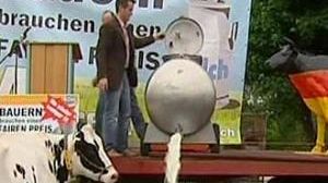 Grogne des producteurs de lait allemands