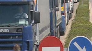 Manifestation de routiers en Espagne