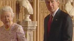 George Bush au château de Windsor