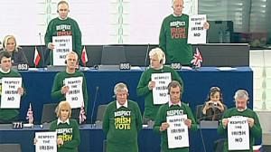 Treaty upset raises tempers in EU parliament