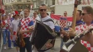 Ambiance à Vienne avant le match Croatie-Turquie ce soir