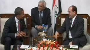 Obama meets Iraqi leaders in Baghdad