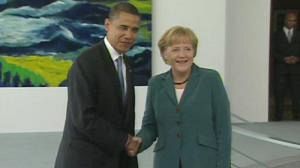 Berlin greets the man who would be president