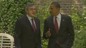 Obama world tour reaches Britain