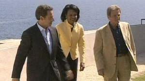 Rice arrives in Tbilisi on peace mission